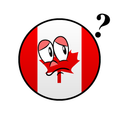 Bandera Canadiense Pensando