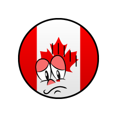 Bandera Canadiense Deprimido