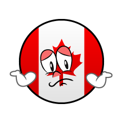 Bandera Canadiense Preocupado
