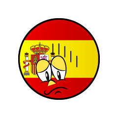 Bandera Española Deprimido