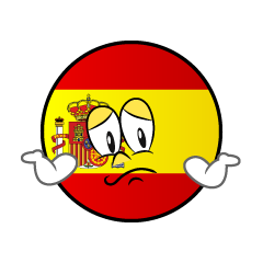 Bandera Española Preocupado