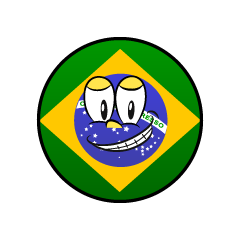 Bandera Brasil Sonriendo