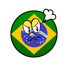 Bandera Brasil Enojado