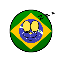 Bandera Brasil Dormido