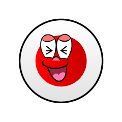 Bandera Japonesa Riendo