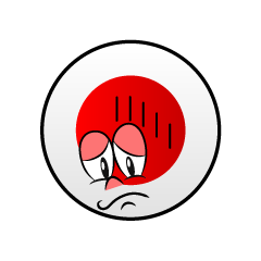 Bandera Japonesa Deprimido