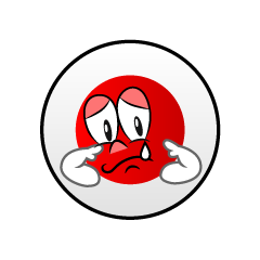 Bandera Japonesa Triste