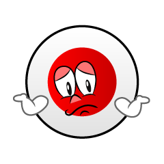 Bandera Japonesa Preocupado