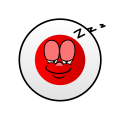 Bandera Japonesa Dormido