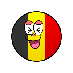 Bandera Bélgica Riendo