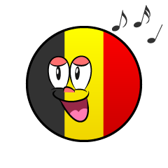 Bandera Bélgica Canto