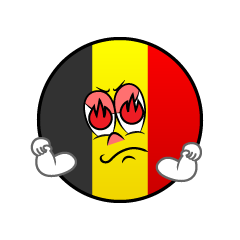 Bandera Bélgica Entusiasmo