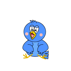 Laughing Blue Bird