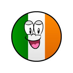 Bandera Irlandesa Sonriente