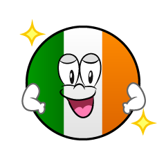 Bandera Irlandesa Confiado