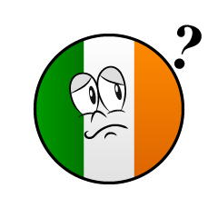 Bandera Irlandesa Pensando