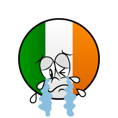 Bandera Irlandesa Llorando