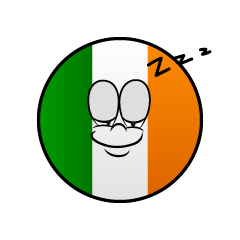 Bandera Irlandesa Dormido
