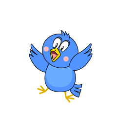 Surprised Blue Bird
