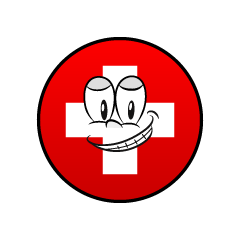 Bandera Suiza Sonriendo