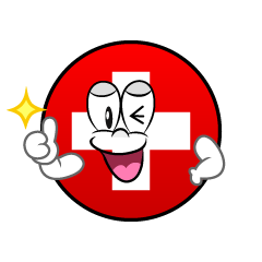 Bandera Suiza Pulgares hacia arriba