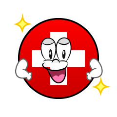 Bandera Suiza Confiado