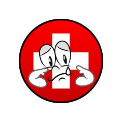 Bandera Suiza Triste