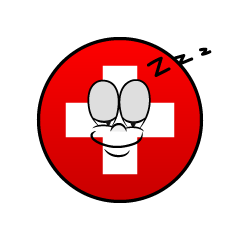 Bandera Suiza Dormido