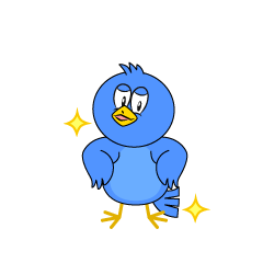 Glitter Blue Bird