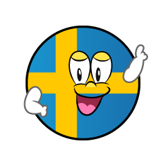 Posing Swedish Symbol