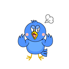 Angry Blue Bird