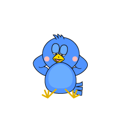 Thinking Blue Bird