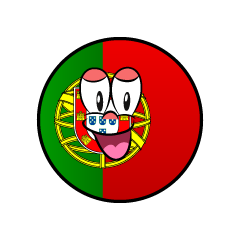 Bandera Portugal Sonriente