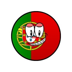 Bandera Portugal Sonriendo