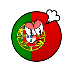 Bandera Portugal Enojado