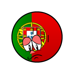 Bandera Portugal Deprimido