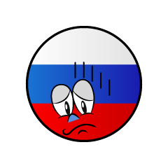 Bandera Rusa Deprimido