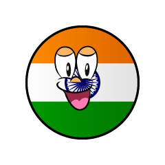 Bandera India Sonriente