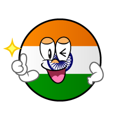 Bandera India Pulgares hacia arriba