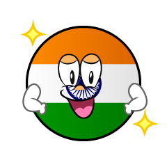 Bandera India Confiado