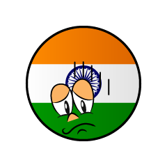 Bandera India Deprimido