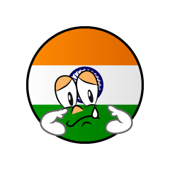 Bandera India Triste