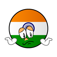 Bandera India Preocupado