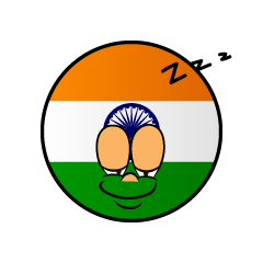 Bandera India Dormido