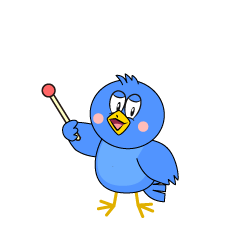 Speaking Blue Bird