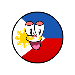 Bandera Filipinas Sonriente
