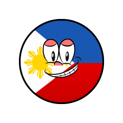 Bandera Filipinas Sonriendo
