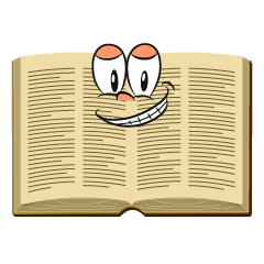 Grinning Open Book