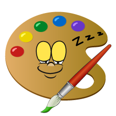 Sleeping Painting Palette