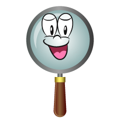 Smiling Magnifying Glass